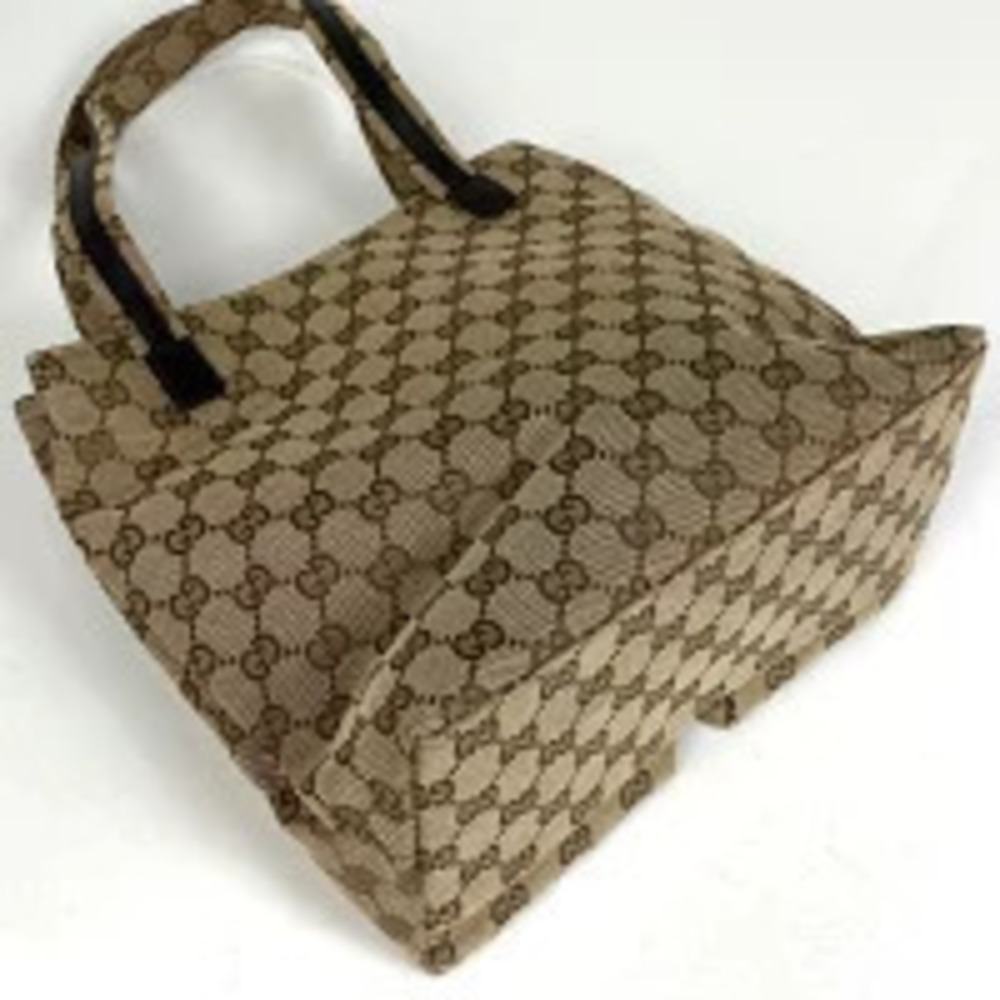Gucci tote GG shoulder bag canvas brown
